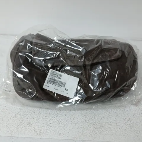 BAGGED AIMEE KESTENBERG DELRAY CONVERTIBLE SUEDE HANDBAG IN CHOCOLATE