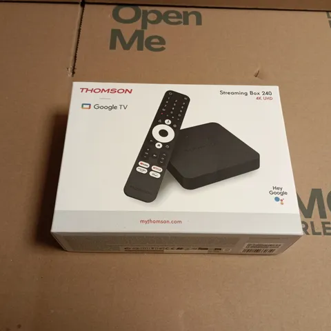 THOMSON STREAMING BOX 240 4K UHD WITH GOOGLE TV – BOXED