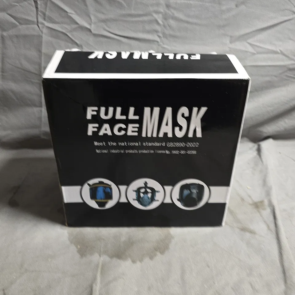 FULL-FACE RESPIRATOR MASK KIT WITH FILTER CARTRIDGES AND REPLACEMENT PADS – BOXED 