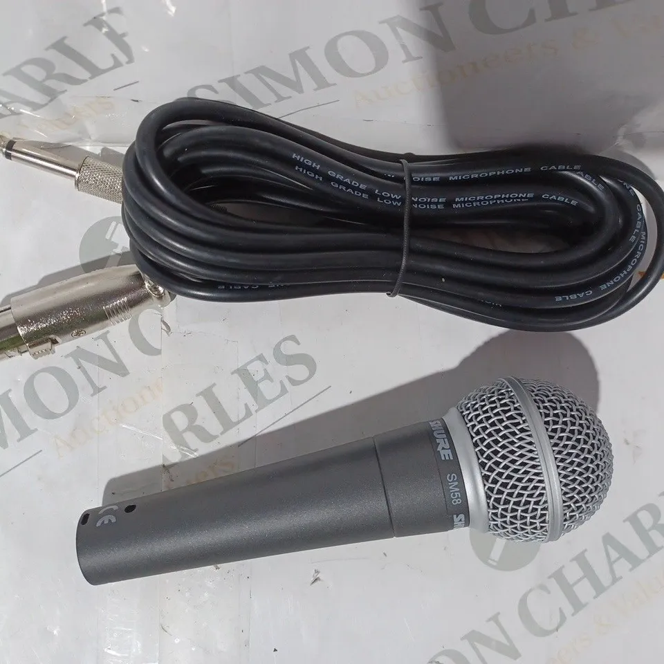 BOXED SHURE SM58 VOCAL MICROPHONE