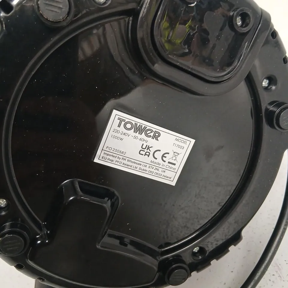 TOWER AIR FRYER BLACK – MODEL T1 7023 – 1000W, 220-240V