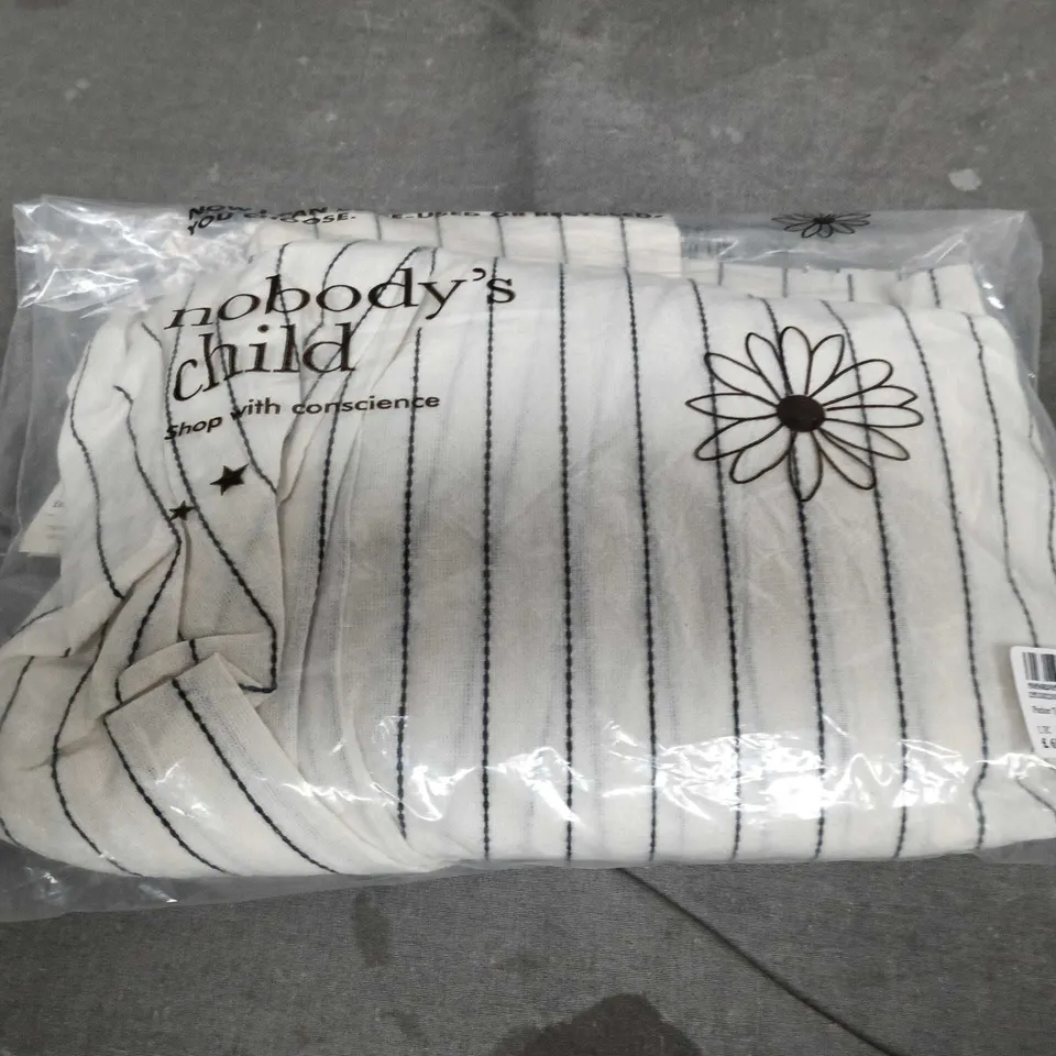 NOBODY'S CHILD PARKER TROUSER – SOFT MONO STRIPE, UK 14 (EU 42, US 10)