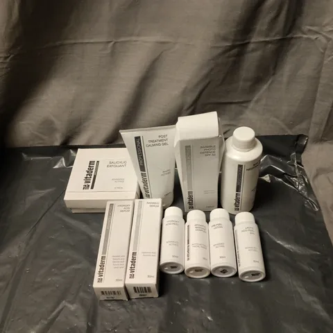 APPROXIMATELY 10 ASSORTED VITADERM COSMETIC PRODUCTS INCLUDING ACID PEEL, RADIAN C SERUM ETC