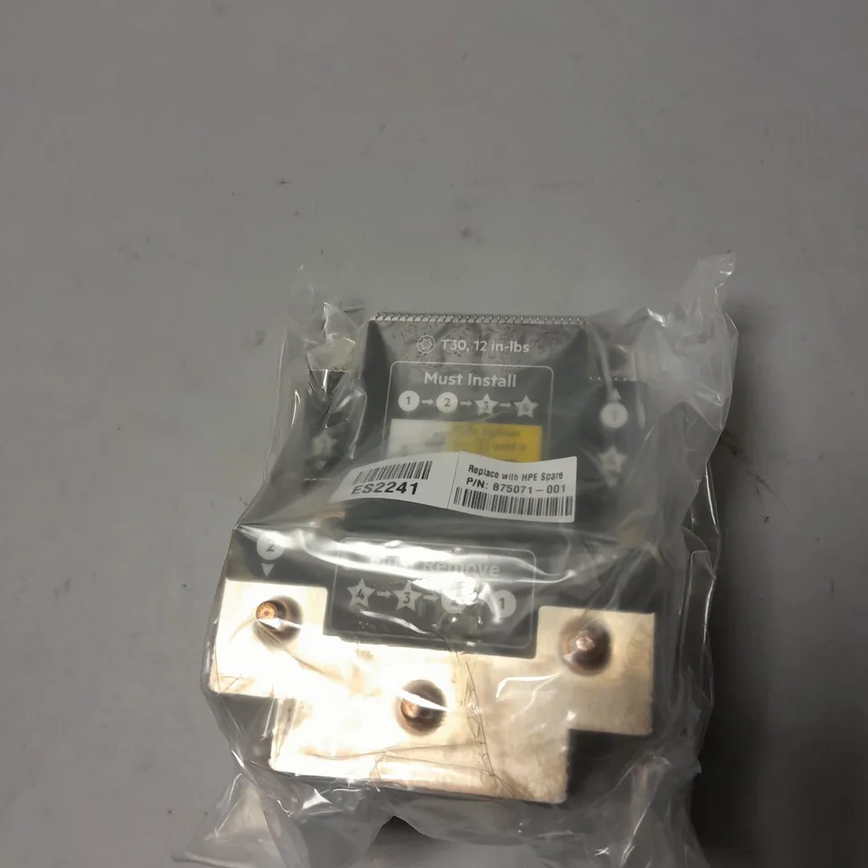 HPE DL380 GEN10 HIGH PERFORMANCE HEATSINK KIT 826706-B21 875071-001