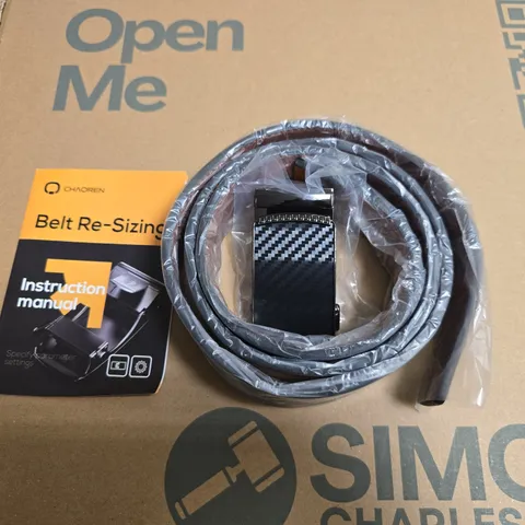 BOXED CHAOREN BLACK BELT WITH METAL BUCKLE