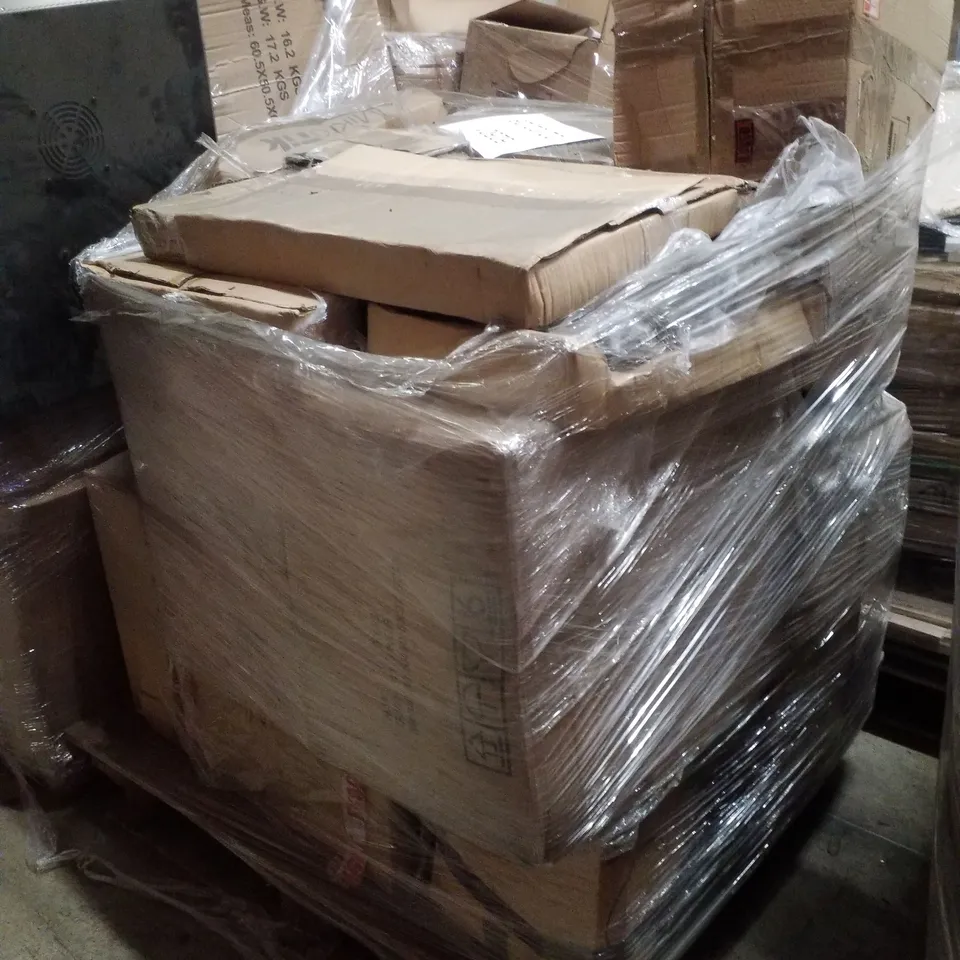 PALLET CONTAINING ASSORTED NETWORK CABINETS & TRAYS