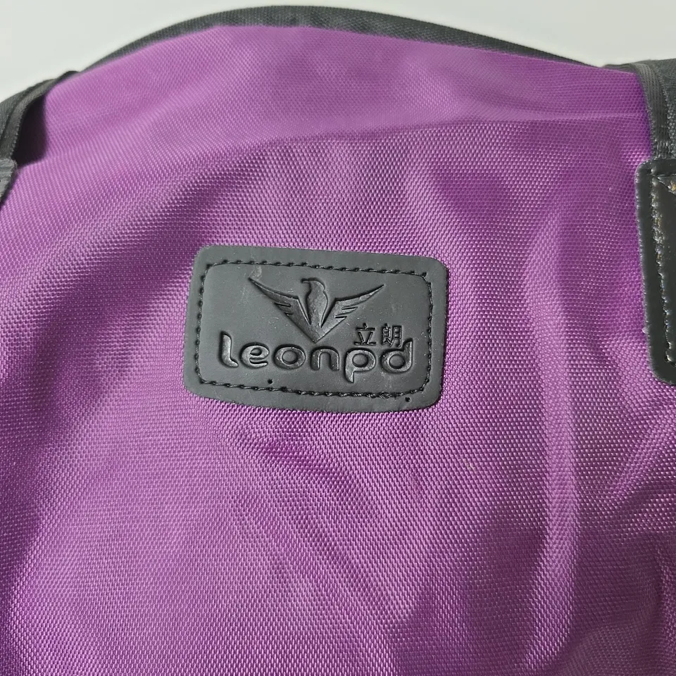 LEONPD PURPLE WHEELED HOLDALL BAG 