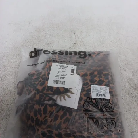 WOMEN'S GAIA DRESS IN LEOPARD PRINT – UK SIZE S