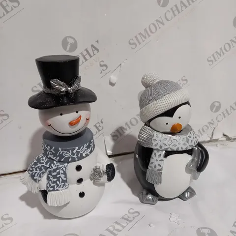 SANTA EXPRESS SET OF 2 CHRISTMAS CHARACTER BOBBLE HEADS