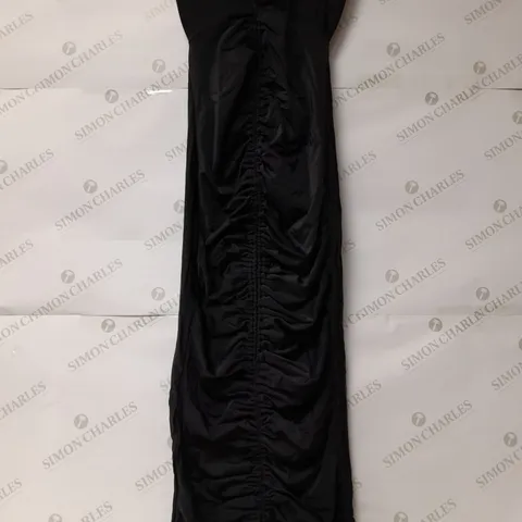 MARS THE LABEL THE WATERFALL MIDAXI DRESS IN BLACK - UK 10