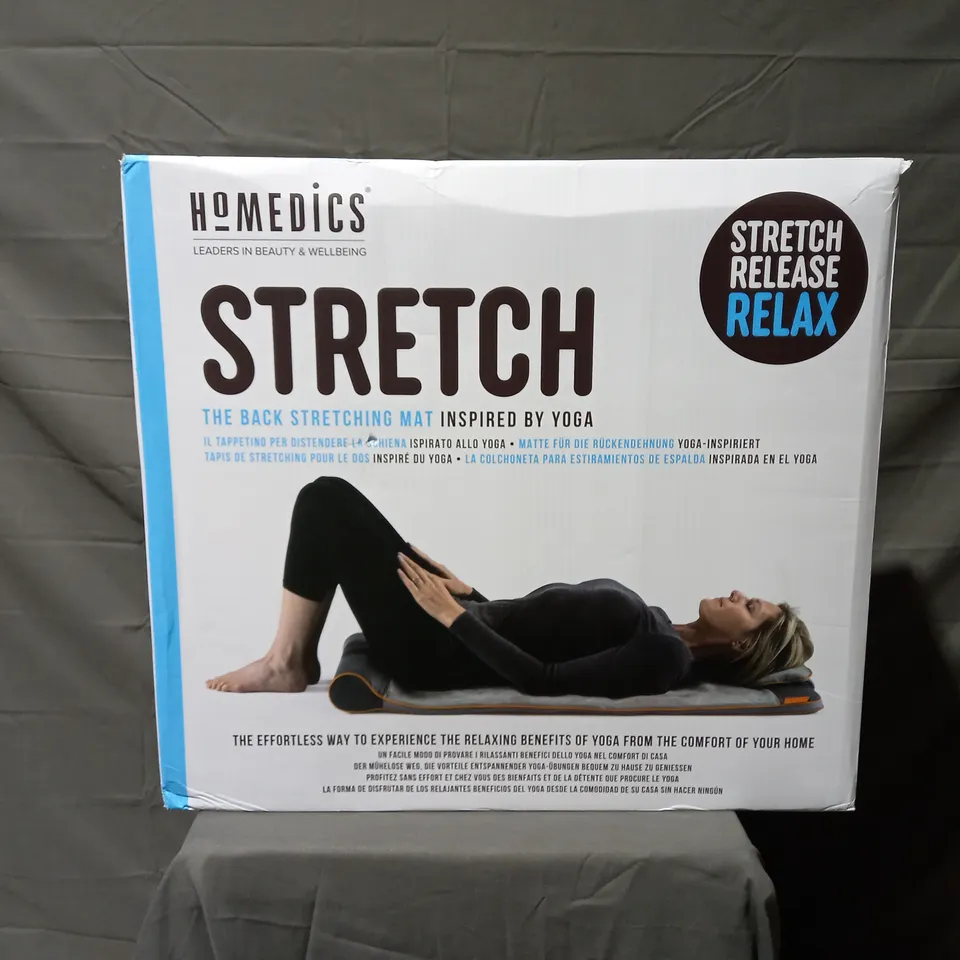 BOXED HOMEDICS STRETCH THE BACK STREATCHING MAT