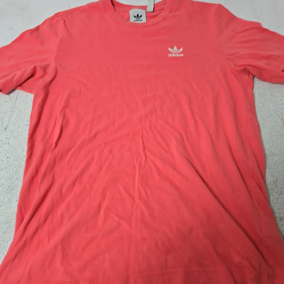 ADIDAS CORAL PINK T-SHIRT - SMALL