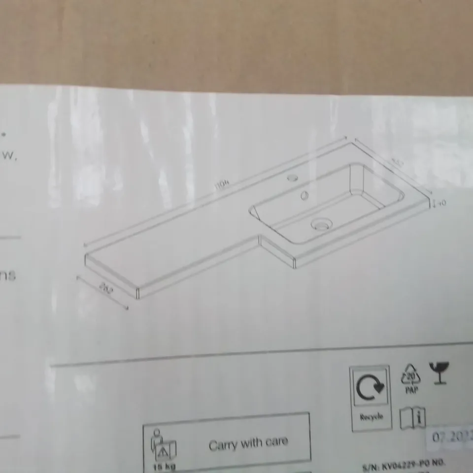 BOXED IMANDRA RESIN VANITY BASIN