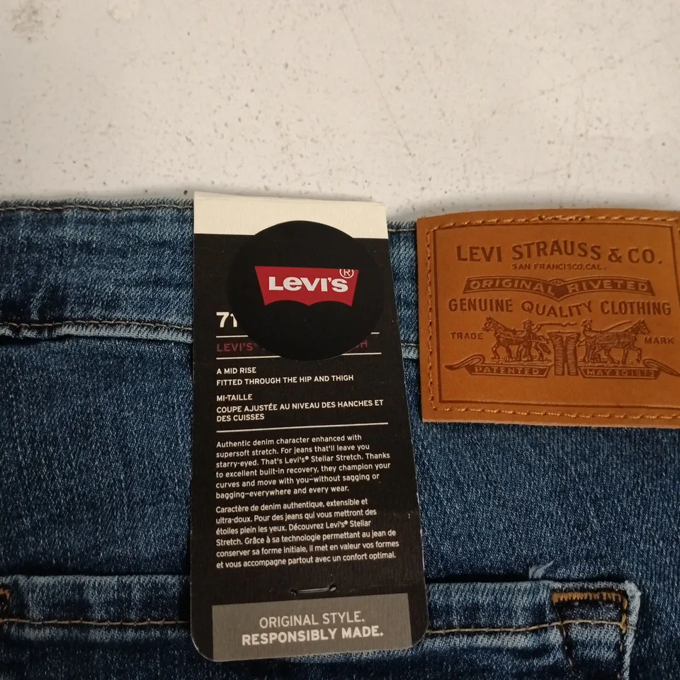 LEVI'S 712 SLIM JEANS – MEN'S DENIM, WAIST 32, INSIDE LEG 30