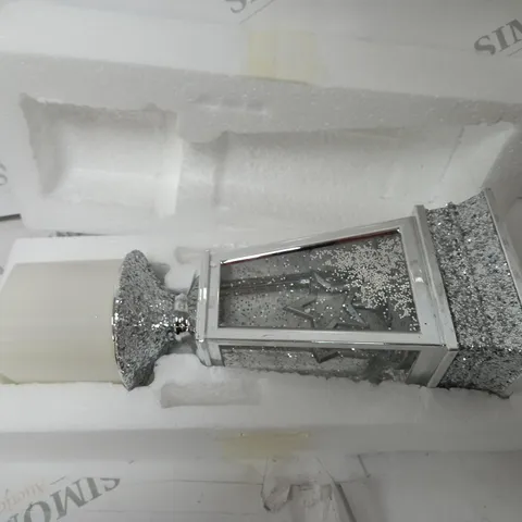 JM BY JULIEN MACDONALD FLAMELESS CANDLE HOLDER WITH SWIRLING GLITTER