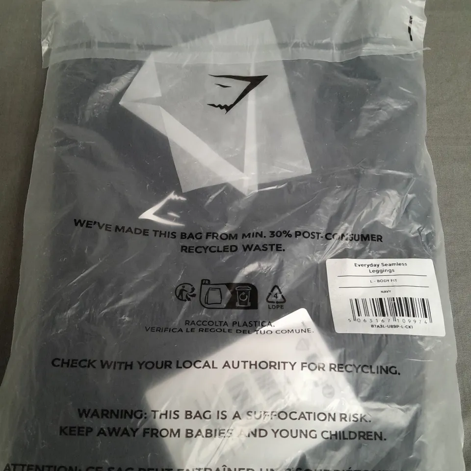 GYMSHARK EVERYDAY LEGGINGS IN NAVY - LARGE