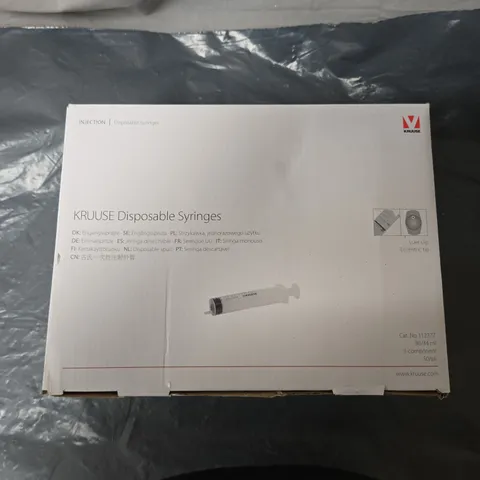 KRUUSE DISPOSABLE SYRINGES 30/34 ML – 50 PACK (3-COMPONENT)