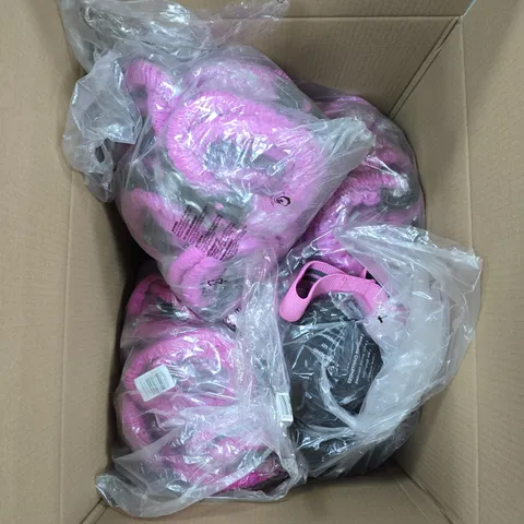 LARGE BOX OF APPROX 25 ASSORTED GYM ITEMS 