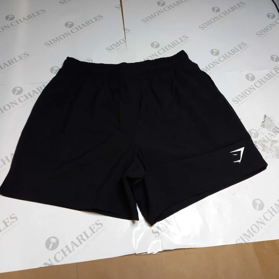 GYM SHARK GYM SHORTS - BLACK - SMALL