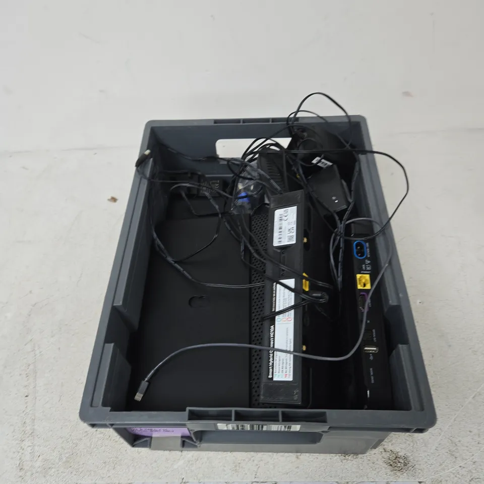 TOTE OF APPROXIMATELY 12 ASSORTED ITEMS TO INCLUDE: EE TV BOX PRO