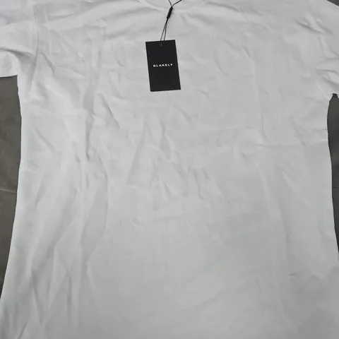BLAKELY SHORT SLEEVE T-SHIRT IN WHITE SIZE SMALL