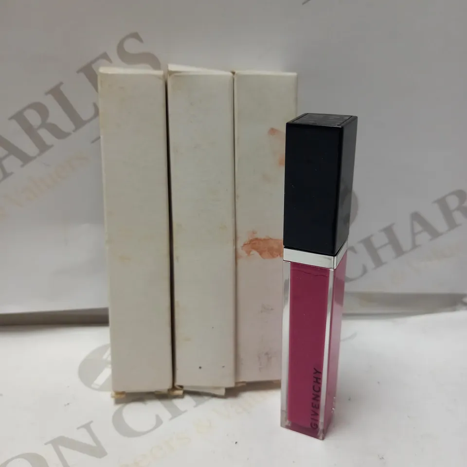 LOT OF 3 GIVENCHY LIP GLOSS - 36 PRIVATE FUCHSIA