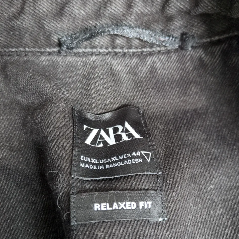 ZARA DENIM SHIRT JACKET – RELAXED FIT, XL (EU XL/US XL, MEX 44)