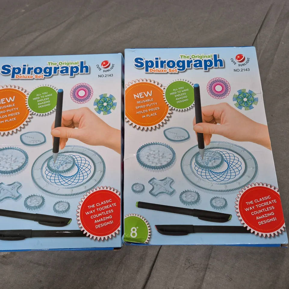 LOT OF 2 SPIROGRAPH DELUXE SETS