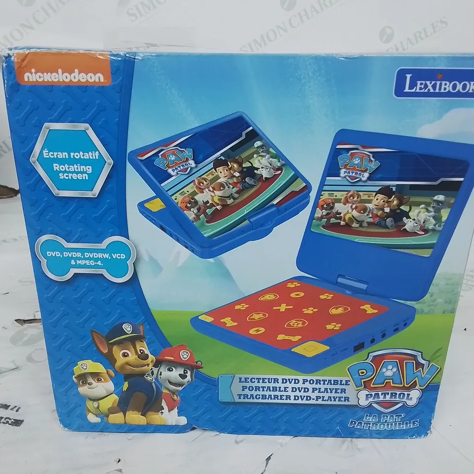 PAW PATROL PORTABLE DVD PLAYER RRP £89.99