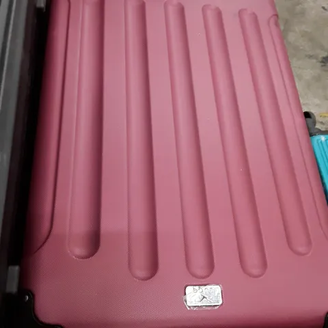 UNBOXED KEPLIN LUGG BIG SIZE TRAVEL LUGGAGE WITH WHEELS SECURE LOCK SYSTEM RED COLOUR 
