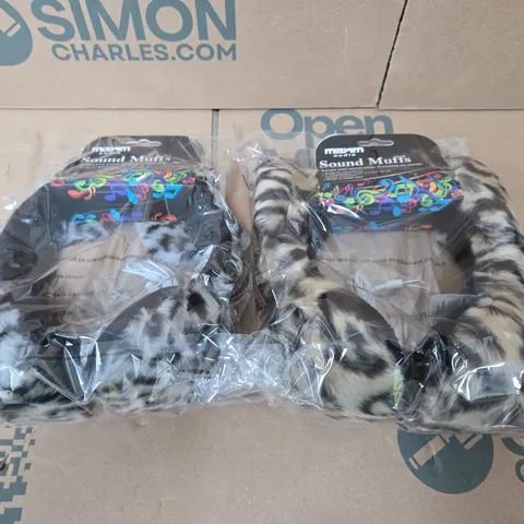 16 X MAXIM AUDIO SOUND MUFFS WITH BUILT-IN SPEAKERS 