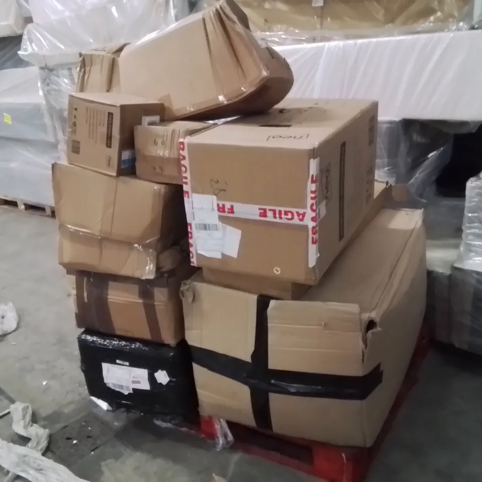 PALLET CONTAINING NEO PRODUCTS SUCH AS;ACRYLIC SNOWMAN,SUITCASE,CHRISTMAS TREE