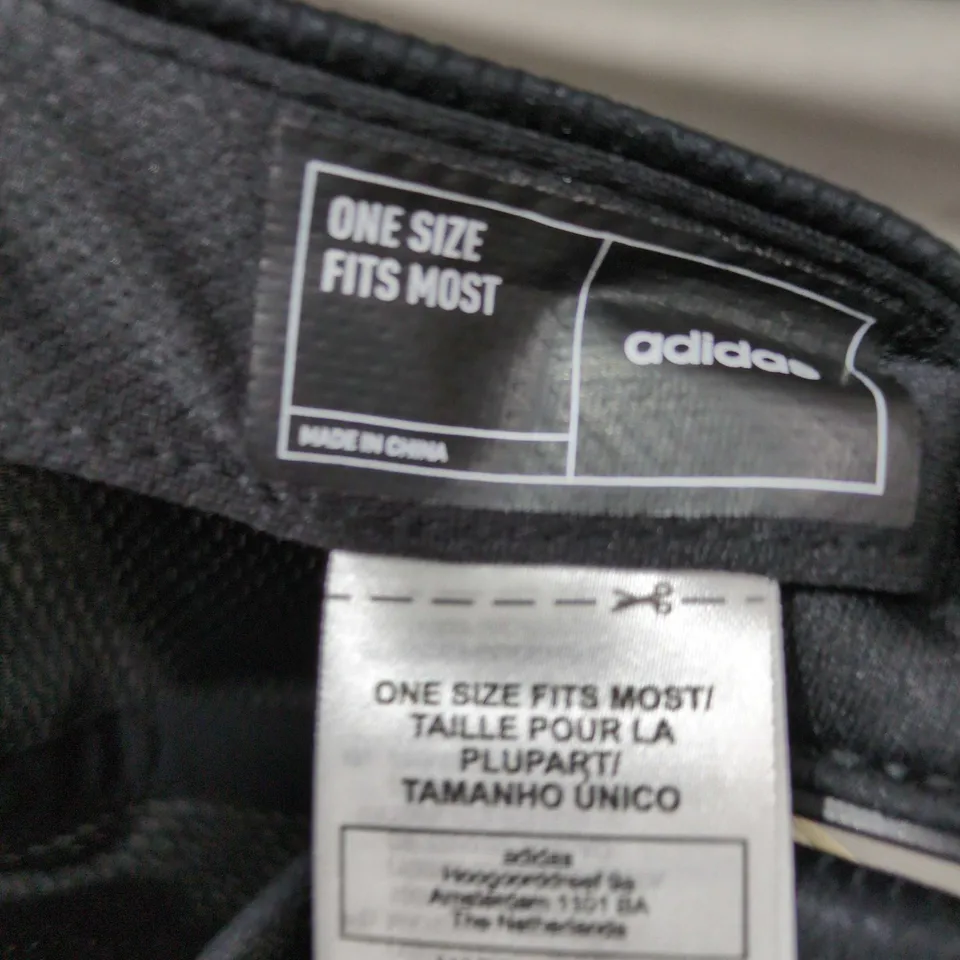 ADIDAS BASEBALL CAP – ONE SIZE FITS MOST – BLACK