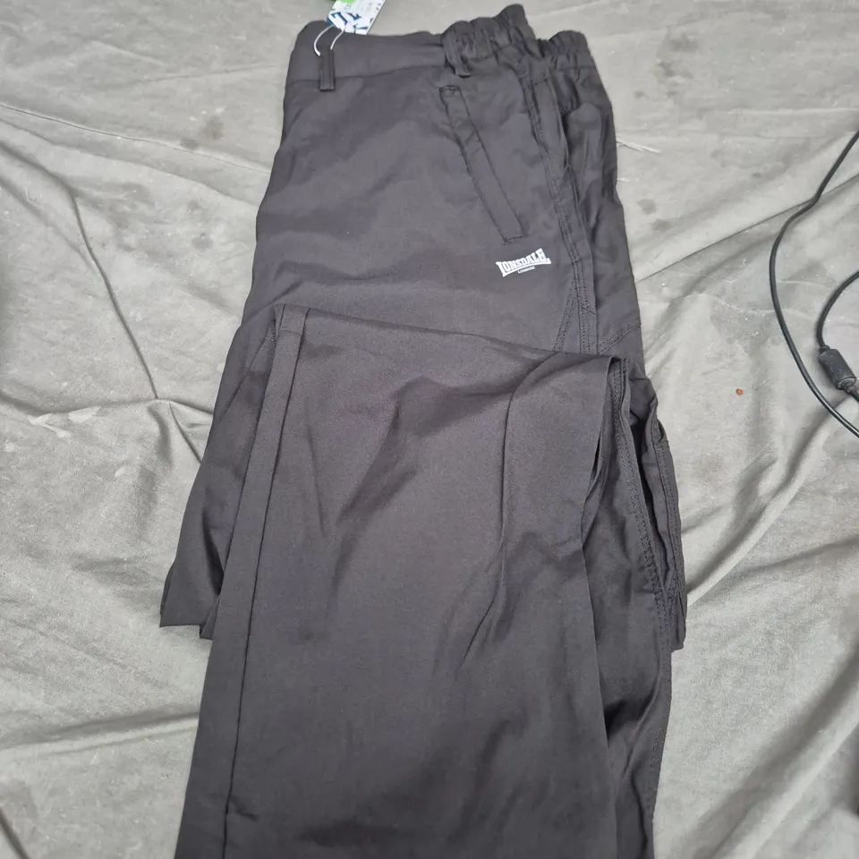 LONSDALE BLACK TRACK PANTS – MEN'S XL