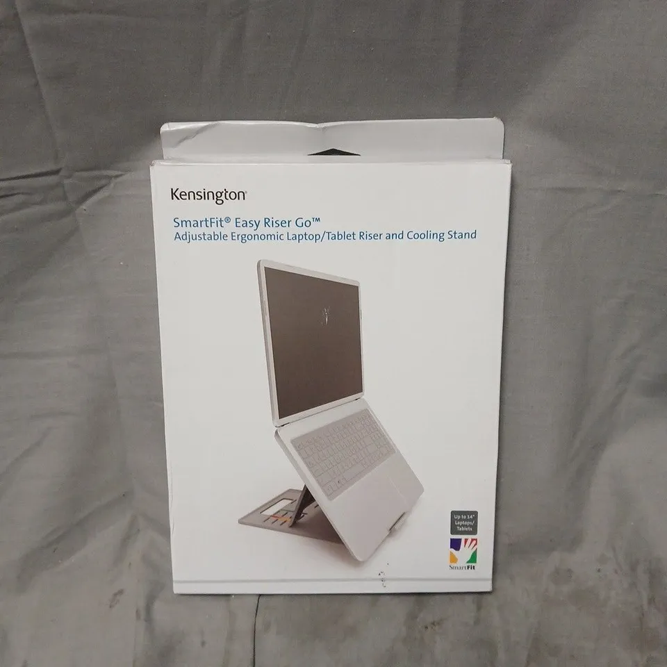 BOXED KENSINGTON SMARTFIT EASY RISER GO ADJUSTABLE ERGONOMIC LAPTOP RISER FOR 14 INCH LAPTOPS K50421EU