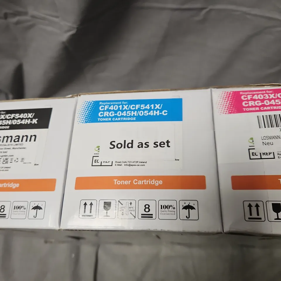 LOSMANN TONER CARTRIDGE SET (4-PACK) FOR CANON CF401X/CF541X & CRG-045H/054H SERIES