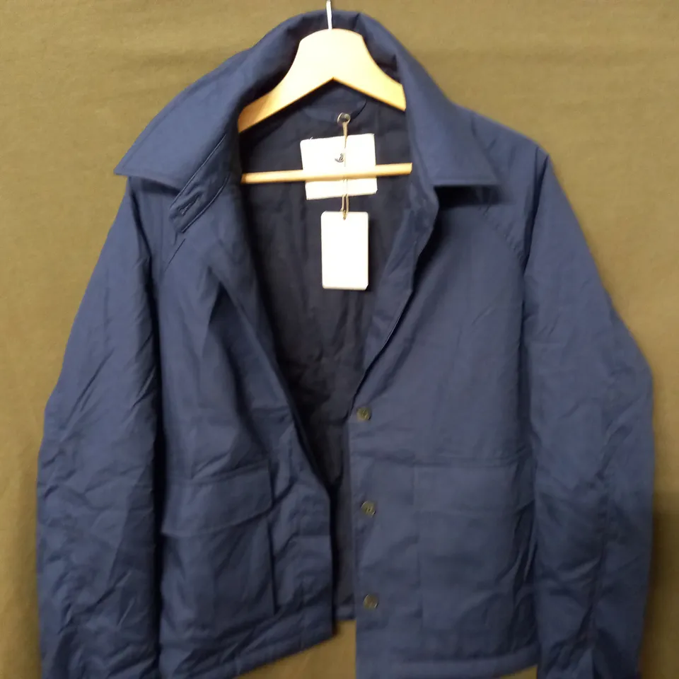 TWO THIRDS NAVY BUTTON THROUGH JACKET - M