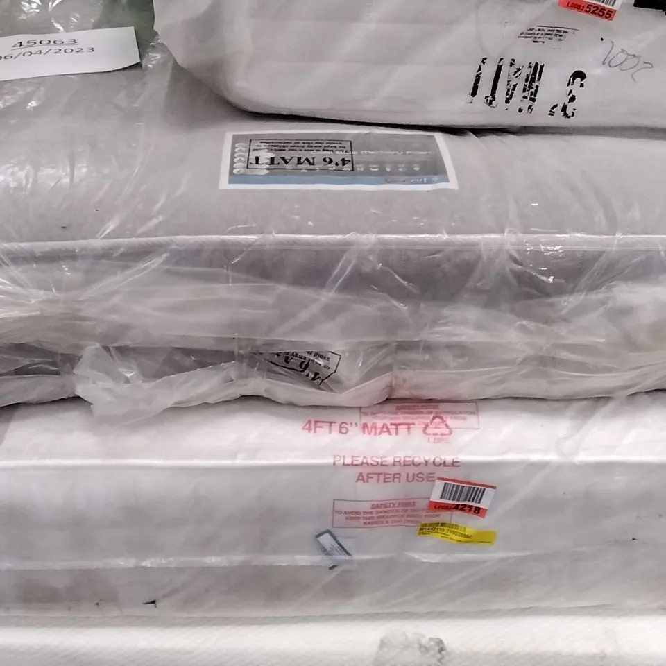 QUALITY BAGGED POCKETO 1000 COOL BLUE MEMORY DOUBLE 4'6" MATTRESS