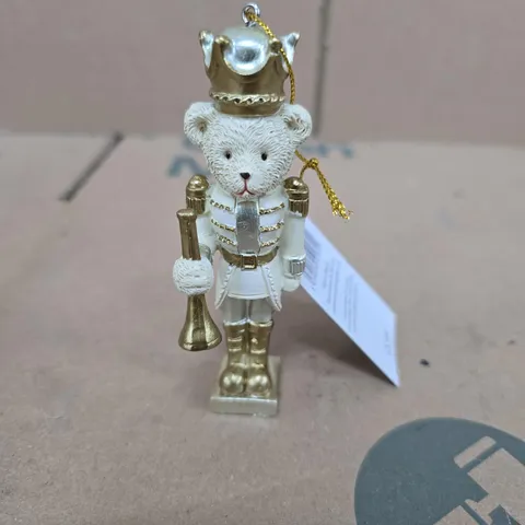 BOX OF APPROXIMATELY 180 GISELA GRAHAM NUTCRACKER BEAR HANGING TREE DECORATIONS