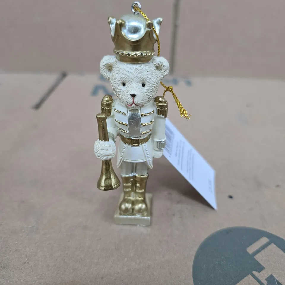 BOX OF APPROXIMATELY 180 GISELA GRAHAM NUTCRACKER BEAR HANGING TREE DECORATIONS