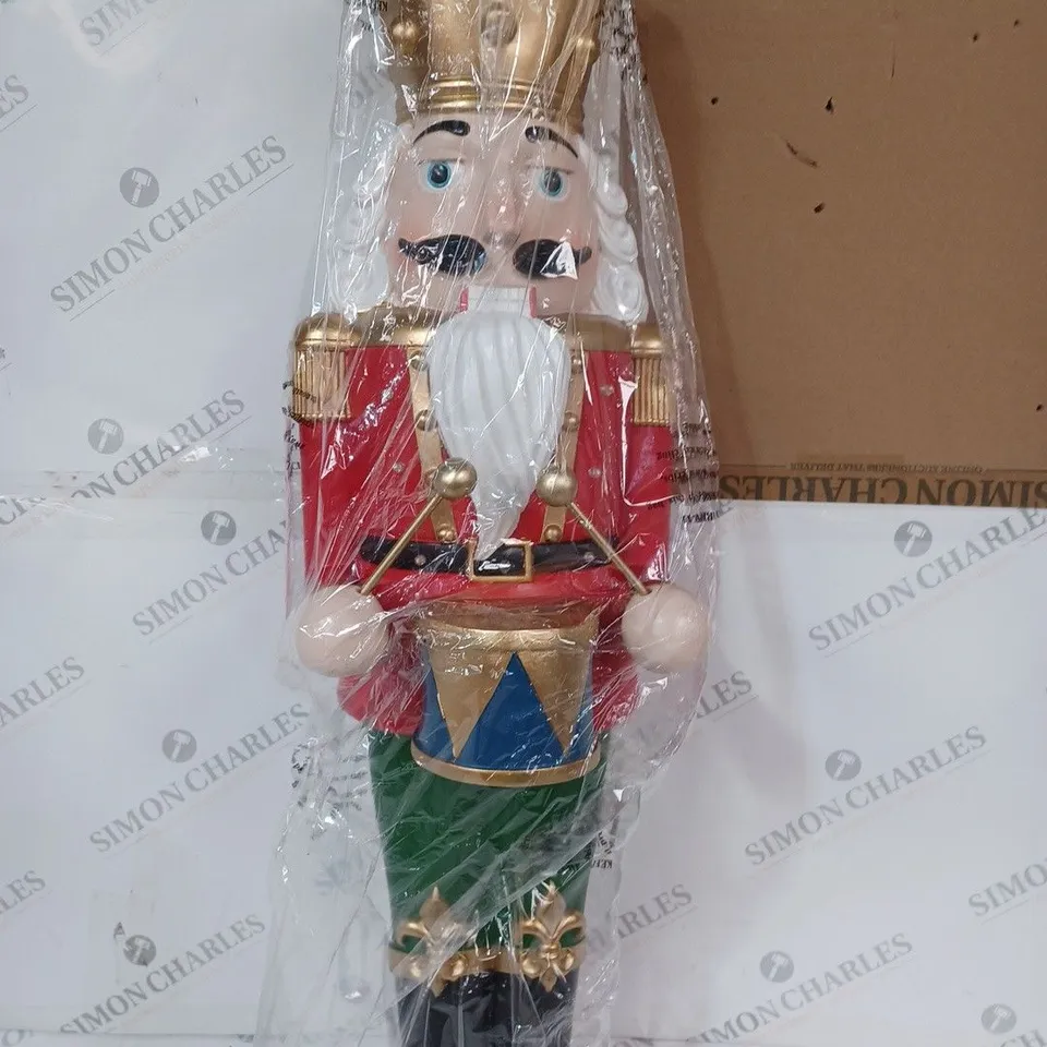 SANTA'S EXPRESS LARGE INDOOR/OUTDOOR PRE-LIT NUTCRACKER