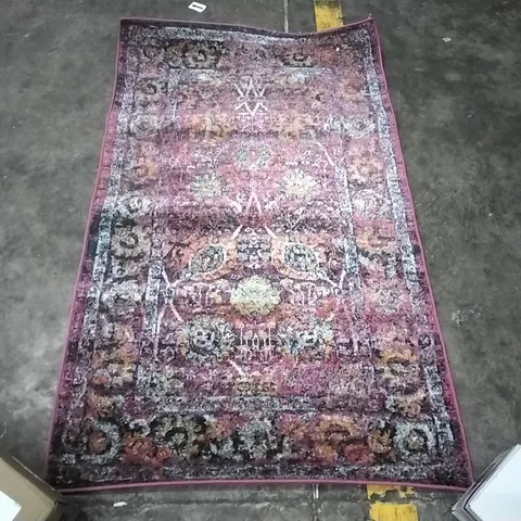 GOLDSTEIN PERSIAN FUCHSIA AREA RUG APPROXIMATELY 150X90CM