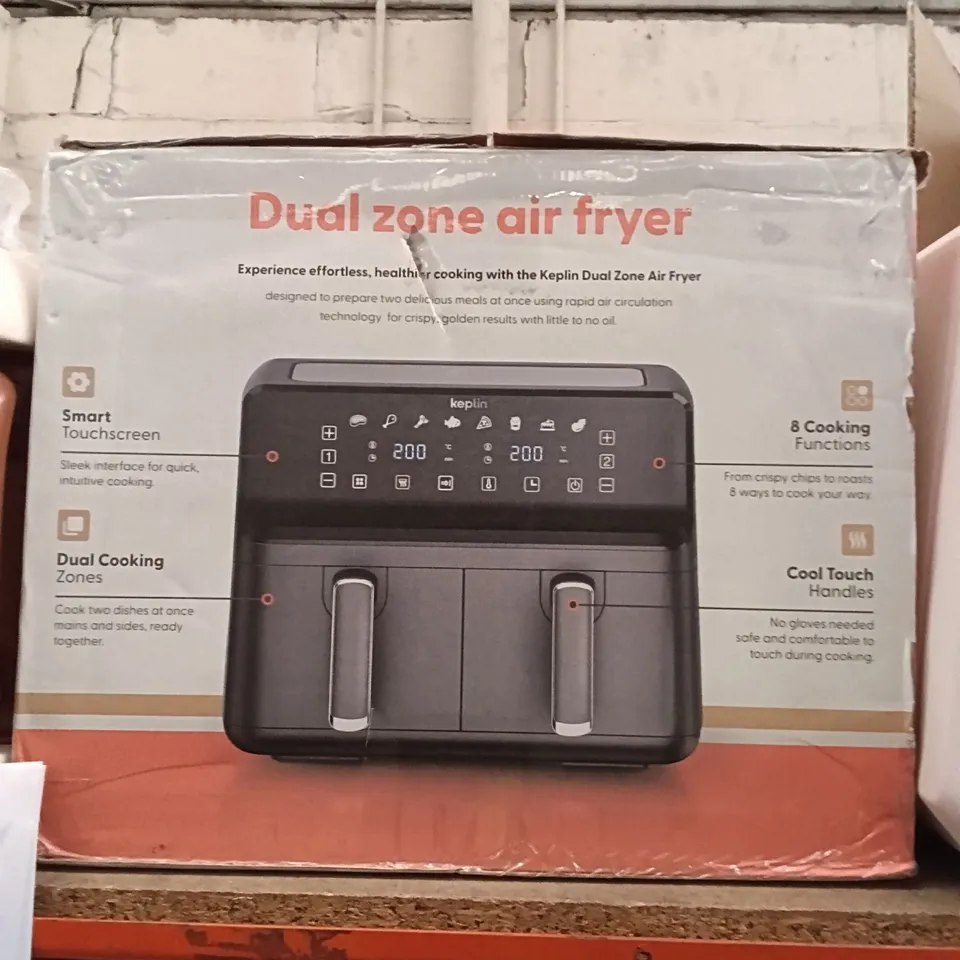 BOXED KEPLIN DUAL ZONE AIR FRYER