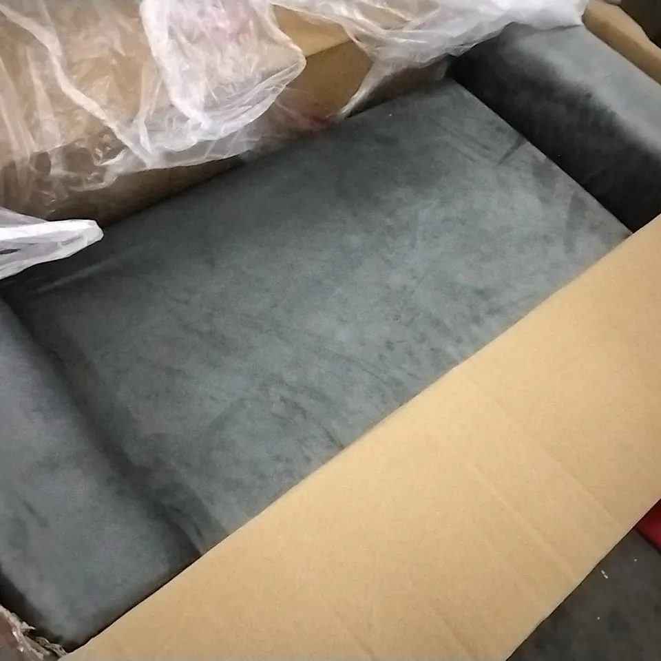 BOXED HIGHGROVE GREY STORAGE STOOL