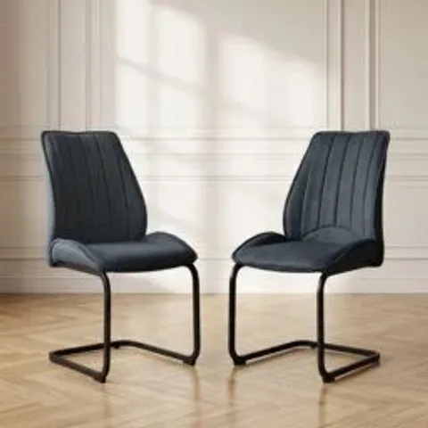 BOXED MODERN HOME TOUCH DINING CHAIRS SET OF 2 (1 BOX)
