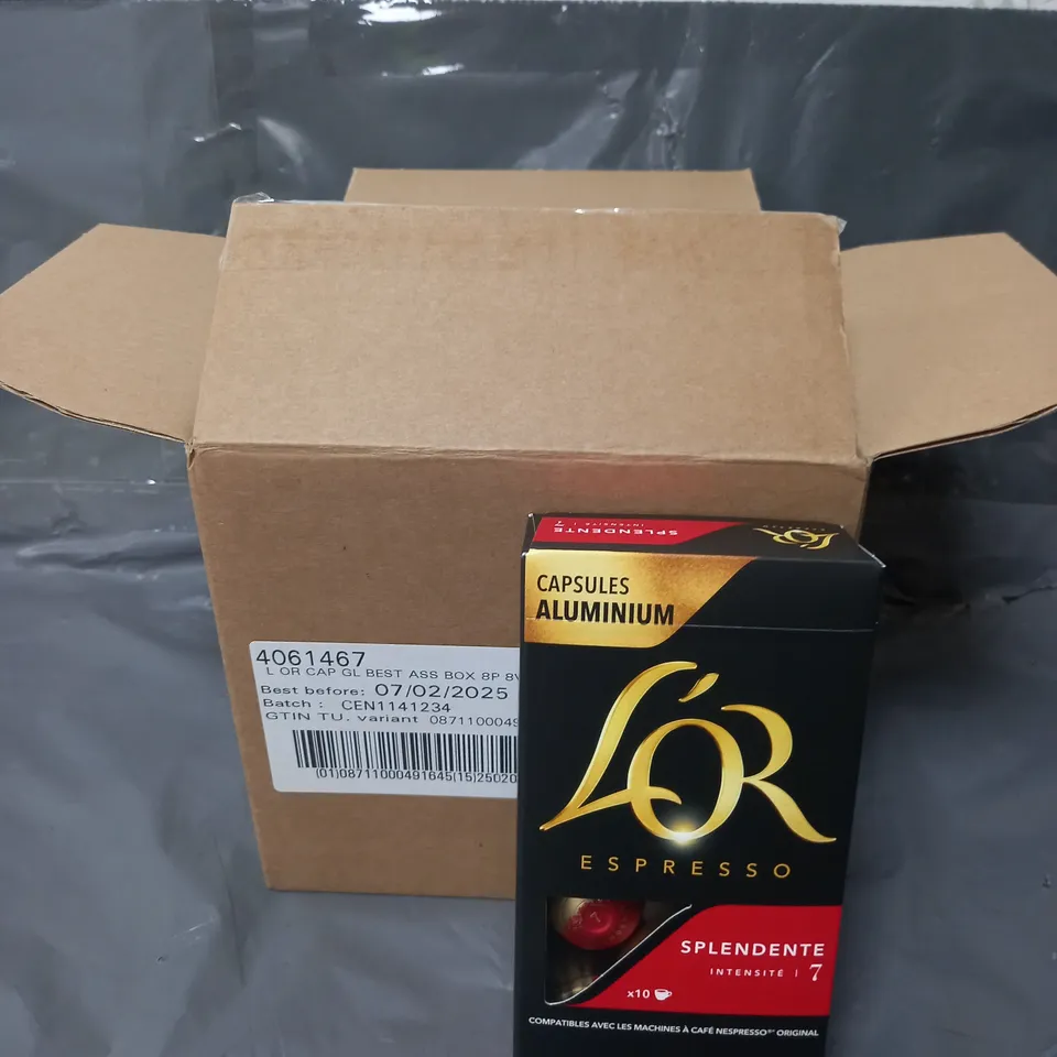 BOXED X6 ASSORTED L'OR ESPRESSO CAPSULES 