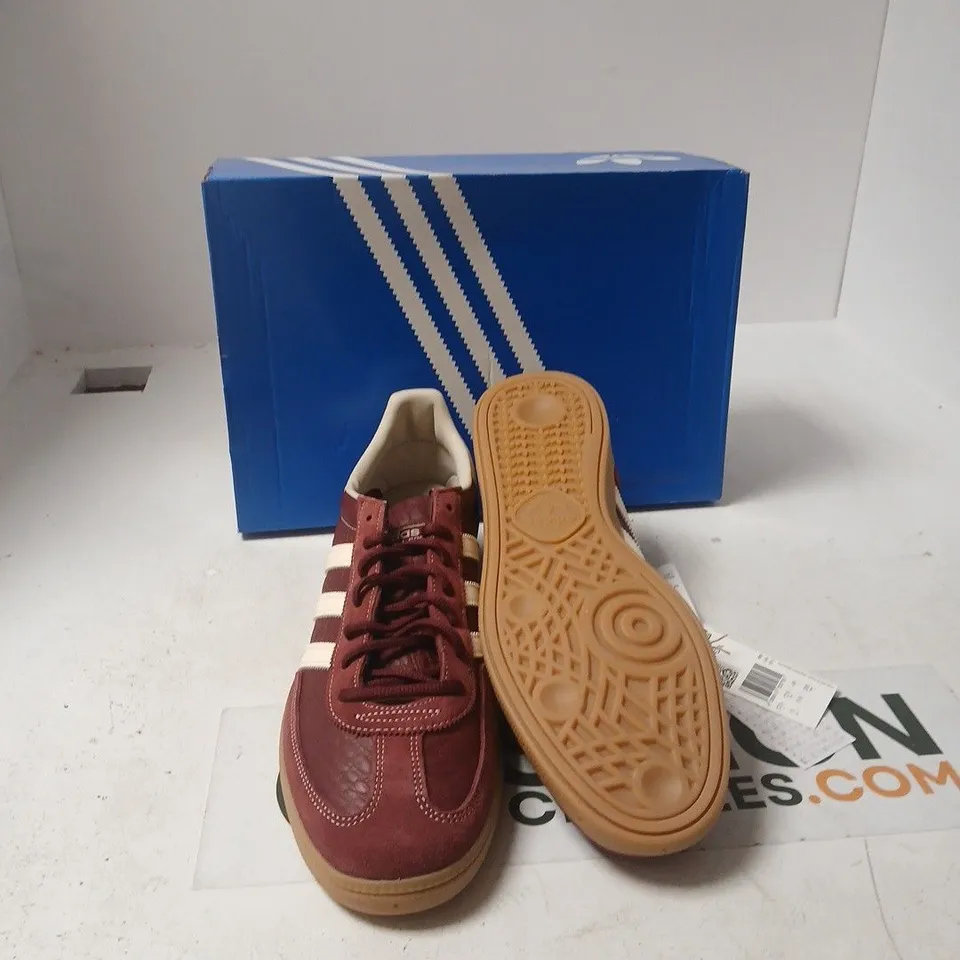 ADIDAS HANDBALL SPEZIAL SNEAKERS – MAROON/WHITE, UK 12 1/2