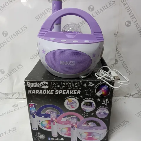 BOXED ROCKJAM 10-WATT RECHARGEABLE BLUETOOTH K-POP KARAOKE SPEAKER