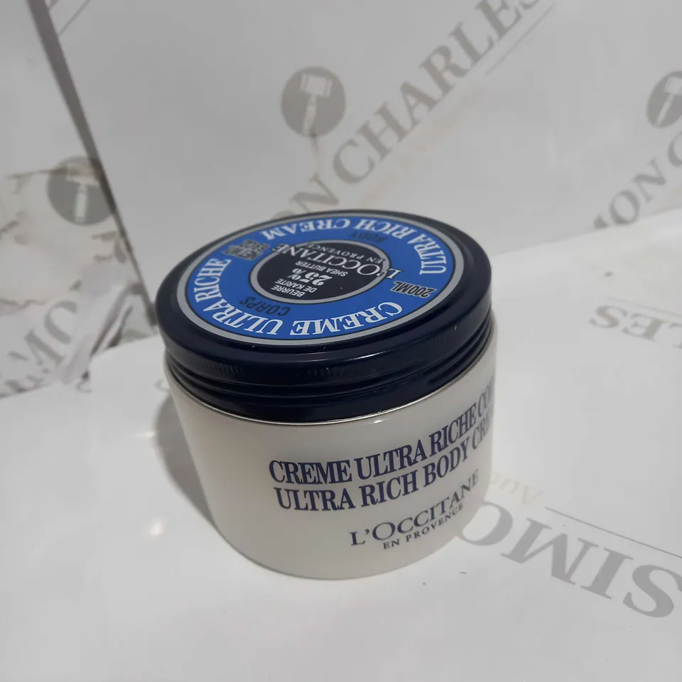 L'OCCITANE SHEA BUTTER ULTRA RICH BODY CREAM, 200ML