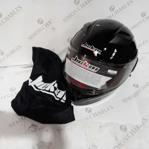 BOXED JAIKAI MOTORCYCLE HELMET IN BLACK WITH CARRY BAG- SIZE M (57-58)